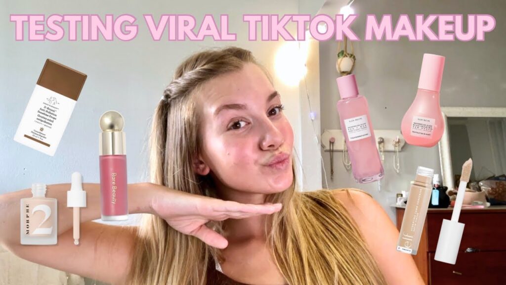 a full face of tiktok viral makeup ☆ an honest review of high-end & drugstore products