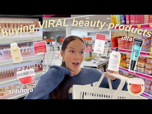 If you saw my last video, I did only buying pink items at Ulta beauty, but today, I'm going to be doing buying only viral beauty products. I'm going to be going to Sephora and Ulta today to buy these products and I'm so excited because I feel like My entire "For You" page right now is just like all of these Beauty TikTokers trying out new products - and it just makes me want to buy them so much. So today, we're going to be on the lookout for those products, because there are so many that I'm just so interested in trying. But yeah, this video should be pretty fun and I'm actually in the parking lot right now about to head into Sephora, so let's go.