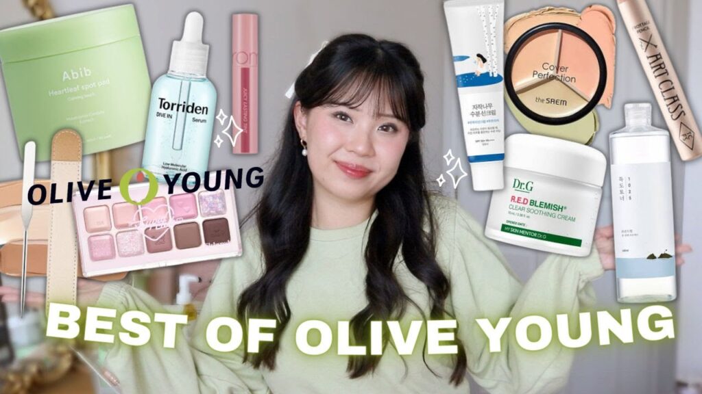 BEST OF OLIVE YOUNG 2023 🍀 trying k-beauty best sellers!!